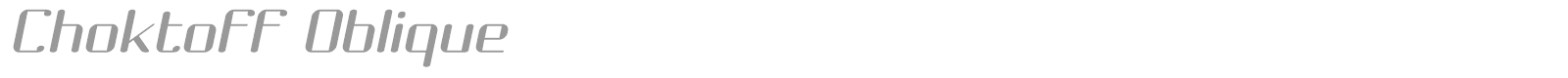 Choktoff font preview